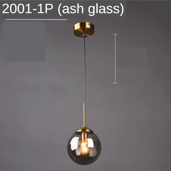 Modern Glass Pendant Lights for Bedroom Bedside Bathroom Hanging Lamp Ceiling Chandeliers Hotel Restaurant Decoration Ring | Kalsten