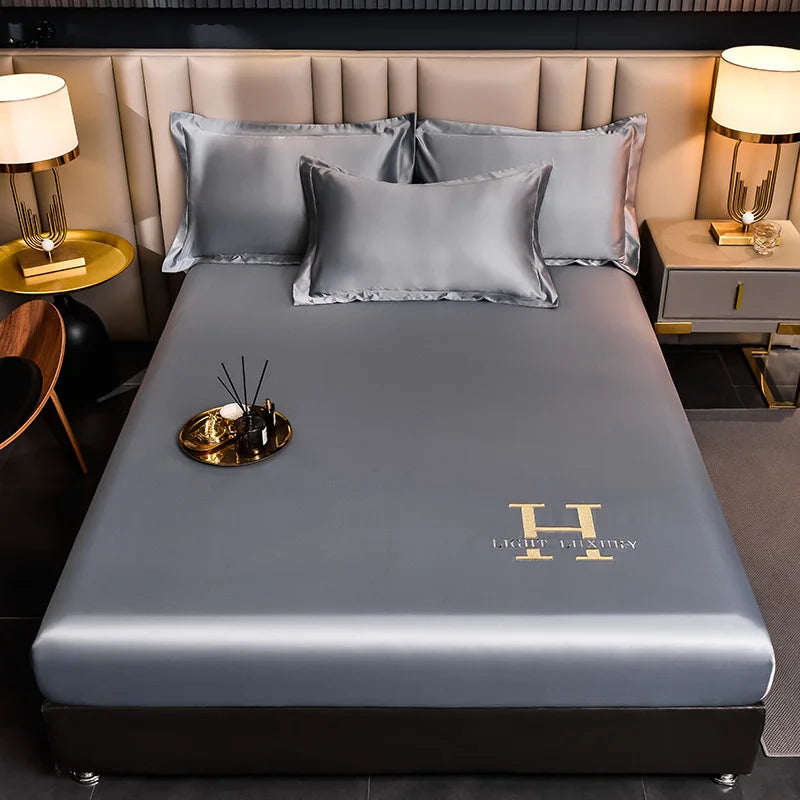 Kalsten | Solid Color Silk Bed Sheet