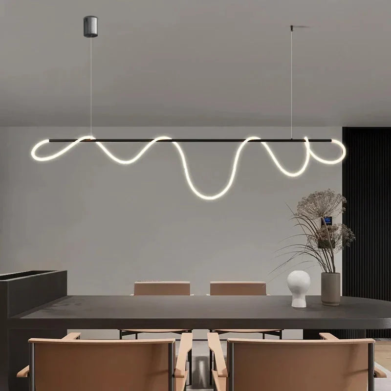 Modern LED Pendant Light – Stylish Ceiling Chandelier for Dining Room, Kitchen & Office, Energy-Efficient AC Power, LED Bulbs Included | Kalsten
