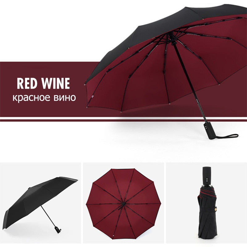 Kalsten | StormShield Automatic Umbrella – Windproof Storm Umbrella with Reversed Closing Mechanism