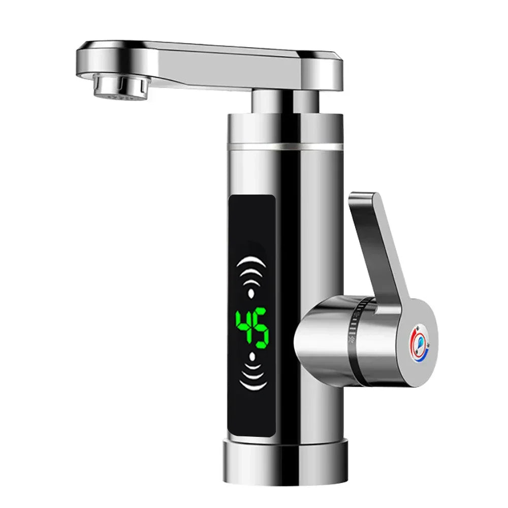 Kalsten | ThermoFlow 3000W Instant Heating Kitchen Tap with 360° Rotating Spout – Stainless Steel & Energy Efficient