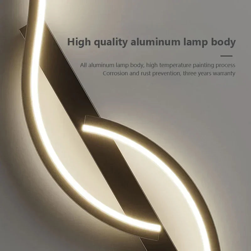 Modern LED Wall Lamp – Smart Remote-Controlled Sconce for Bedroom, Living Room, and Staircase | Kalsten