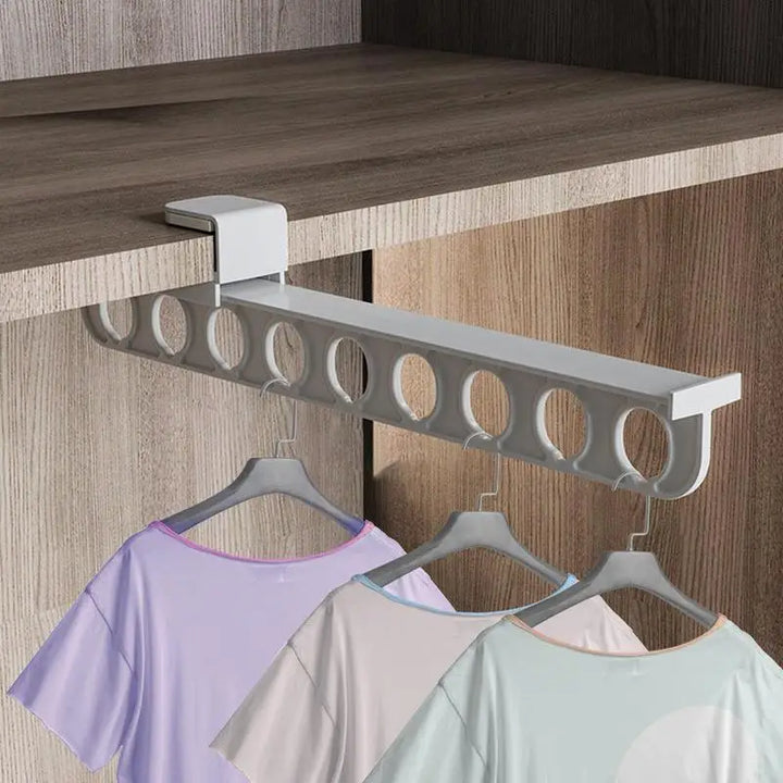 Kalsten | Retractable Wardrobe Rail Closet Organizer Hanger