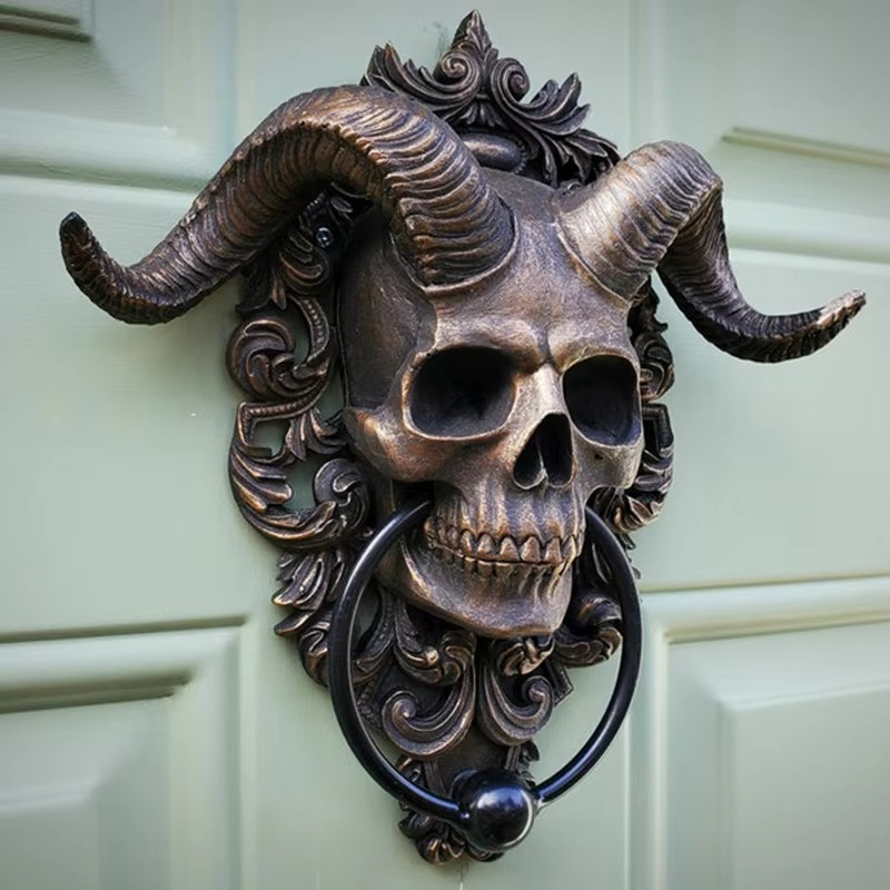 Kalsten | Resin Gothic Goat Skull Door Knocker