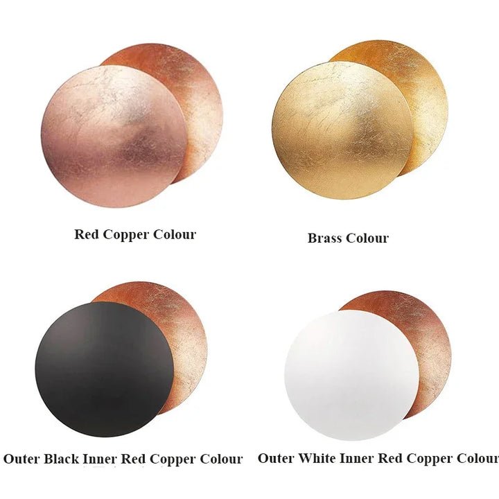 Modern Eclipse Wall Lamp – Round LED Wall Light for Bedroom, Aisle, Corridor, and Living Room | Kalsten