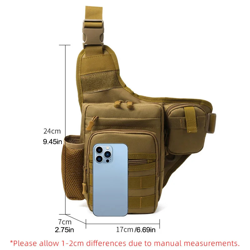 Multi-Pocket Crossbody Compact Hiking Chest Bag | Kalsten