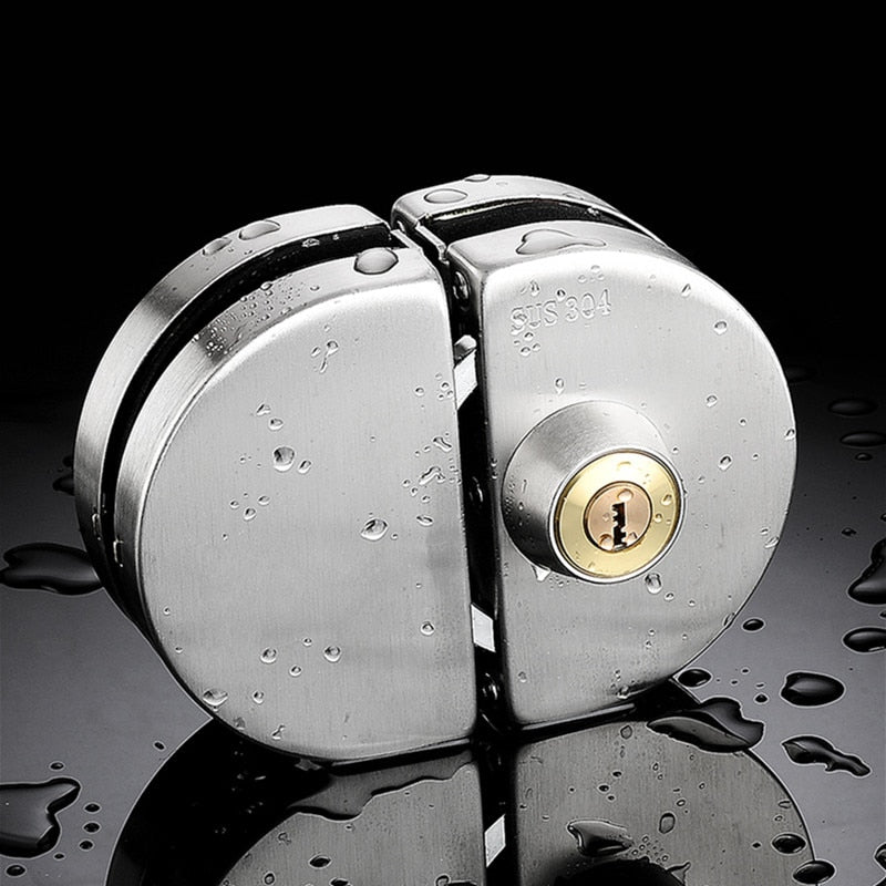 VIvolux | Sliding Door Stainless Steel Safety Glass Door Lock