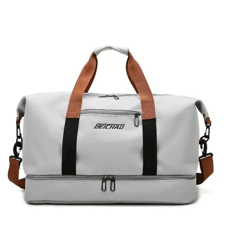 Kalsten | Portable fitness bag with shoe compartment and wet dry separator bag for active travelling