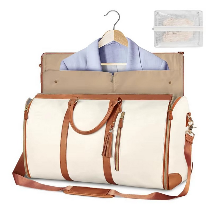 Kalsten | Large-Capacity Foldable Women's Garment Travel Bag with Hanging Suit Compartment