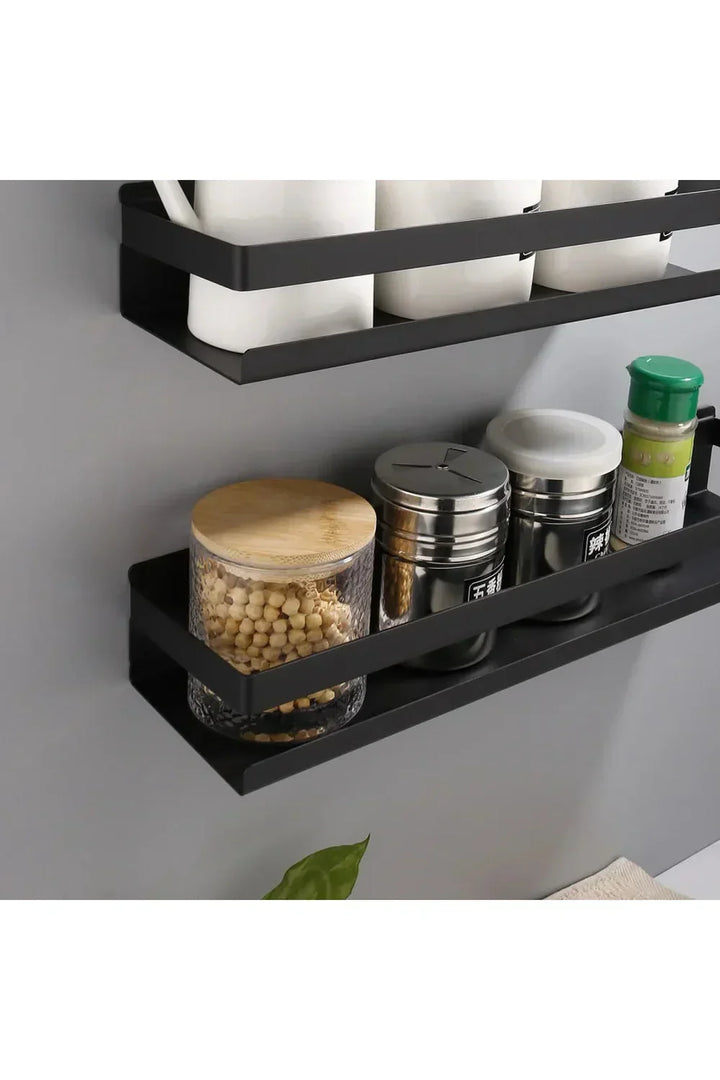 Kalsten | Modern black floating shelves