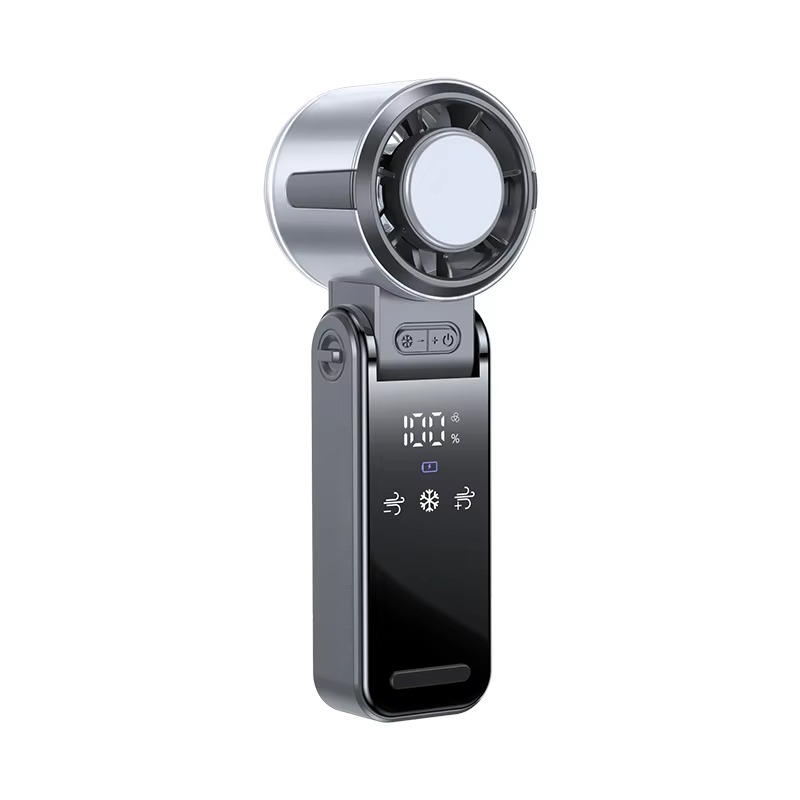Foldable Turbine Handheld Fan with Integrated Ice Pack | Kalsten