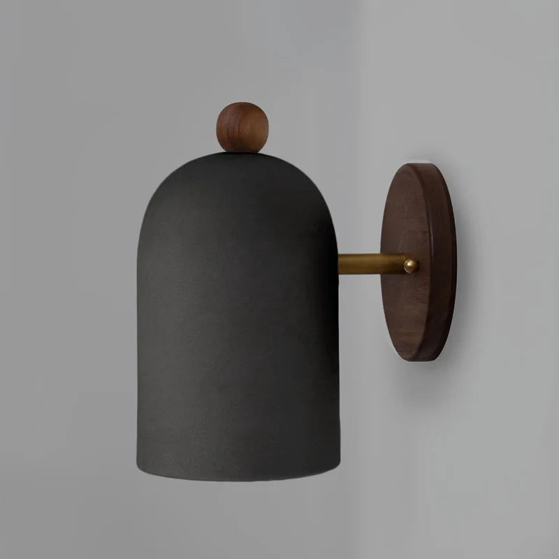Skanto | TimberSoul – Wabi-Sabi Walnut Wall Lamp for Natural Atmosphere