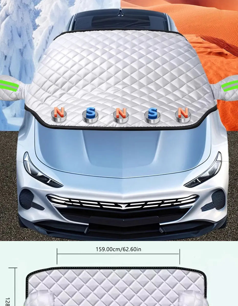 Kalsten | FrostGuard Pro | 5-Layer Windshield Cover | Magnetic & Windproof | Complete Ice Protection