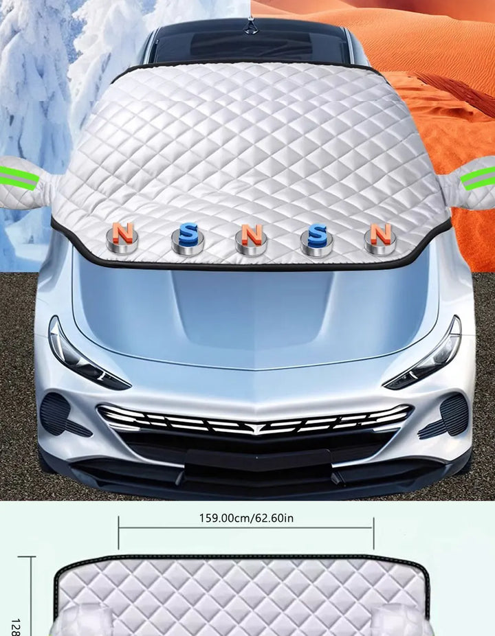 Kalsten | FrostGuard Pro | 5-Layer Windshield Cover | Magnetic & Windproof | Complete Ice Protection