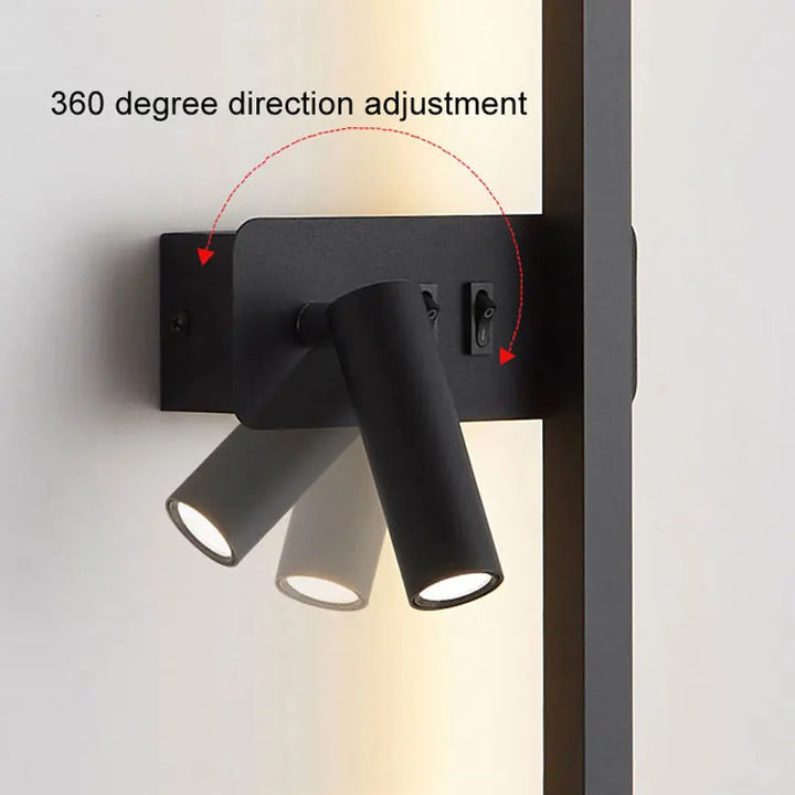 Creative Rotatable LED Wall Lamp - Modern and Versatile Lighting Solution | Kalsten