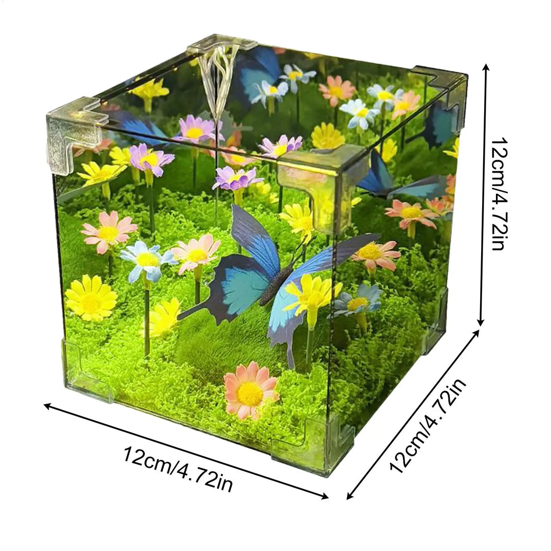 LED Butterfly Garden Cube Night Light Decor | Kalsten