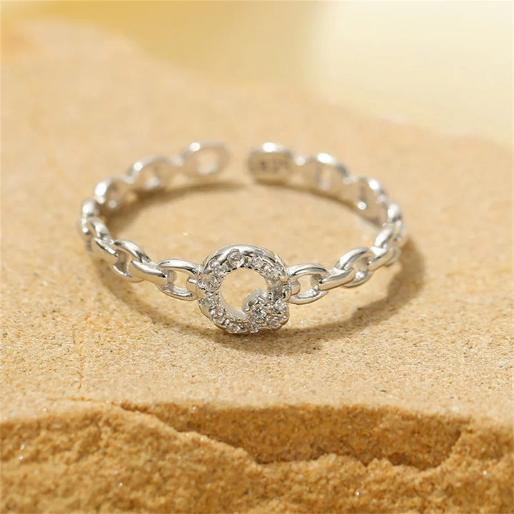 Kalsten | Dainty Diamond Letter Initial Ring