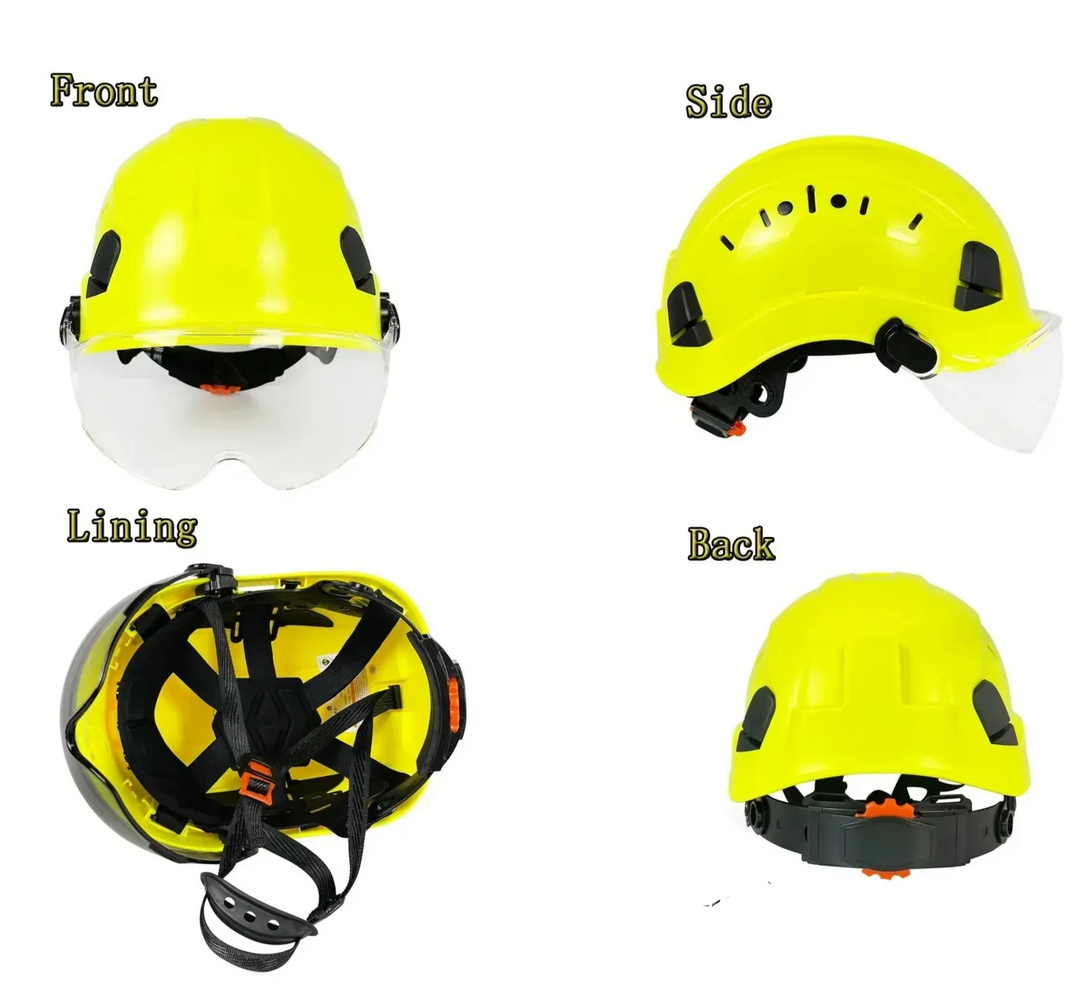 Kalsten | CE ABS Safety Helmet with Goggles & Visor – SafeGuard