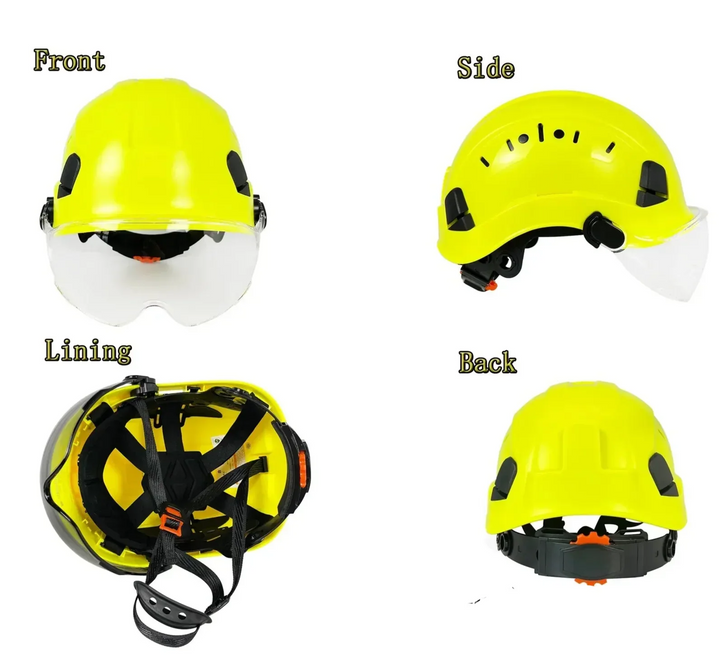 Kalsten | CE ABS Safety Helmet with Goggles & Visor – SafeGuard
