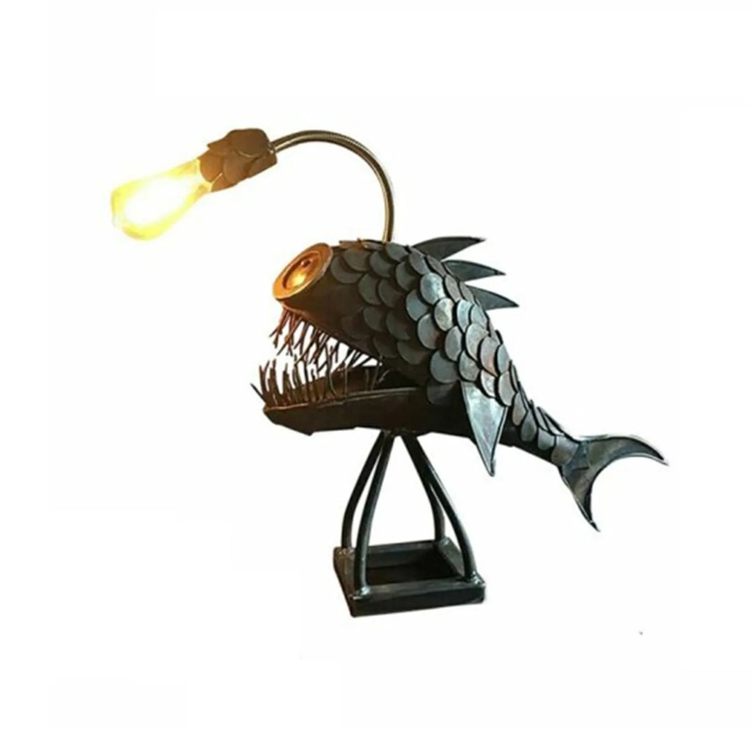 Table lamp - RusticFish - Adjustable lighting - Handmade artistic charm | Kalsten