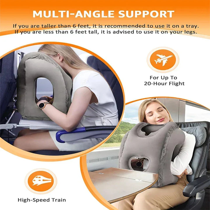 Kalsten | ComfortRest Travel Pillow | Ergonomic Travel Pillow for Neck & Head | Compact and Lightweight