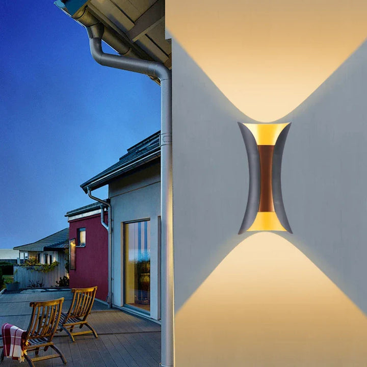 Modern LED Outdoor Wall Light – Waterproof Porch and Balcony Wall Lamp for Home Garden, IP55 Rated | Kalsten