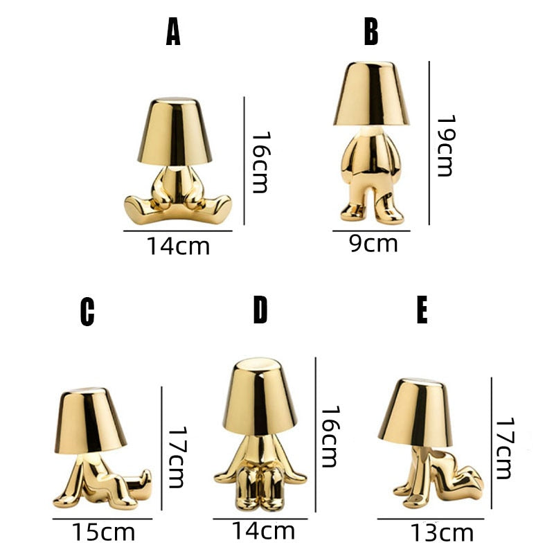 Gold Metal LED Table Lamp Kalsten