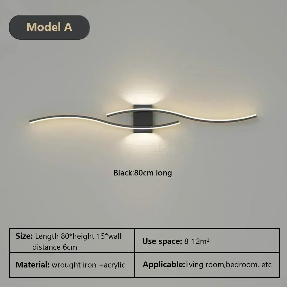 Modern LED Wall Lamp – Wall Sconce Light for Living Room, Bedroom, and Aisle – Stylish Indoor Home Lighting Fixture | Kalsten
