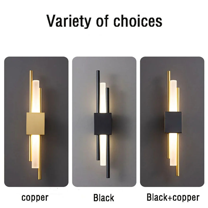 Nordic LED Wall Lamp – Contemporary Wall Sconce for Bedroom, Staircase, and Living Room | Kalsten