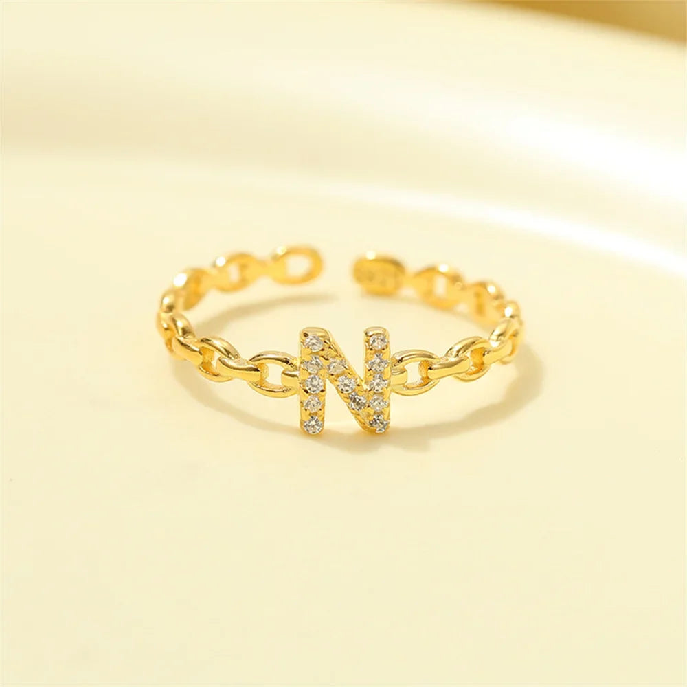 Kalsten | Dainty Diamond Letter Initial Ring