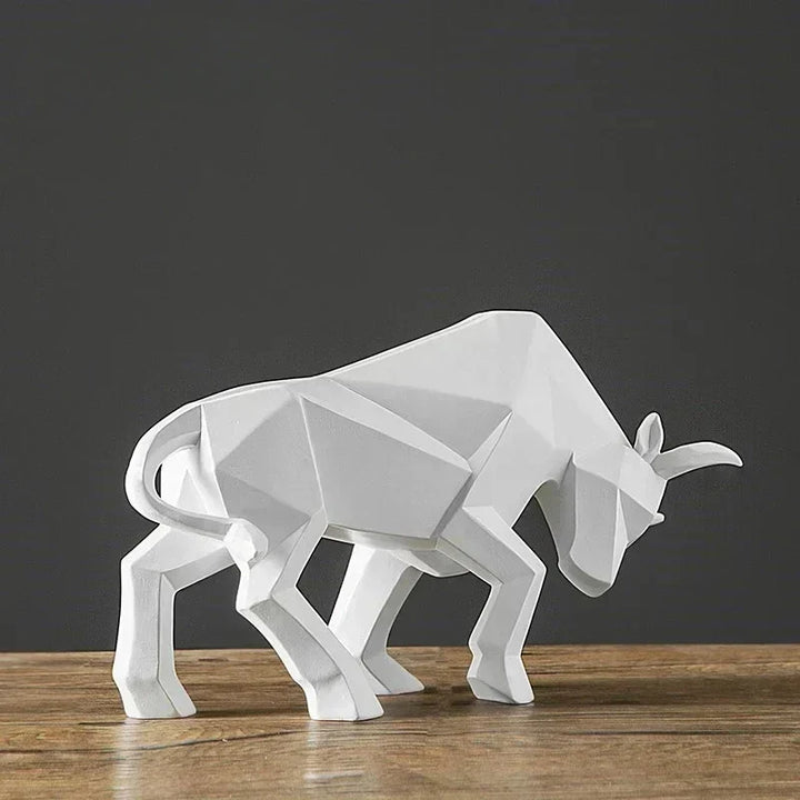 Kalsten | ToroArte Bull Sculpture | Nordic Design | Resin Figure Modern | 35 cm / 26 cm