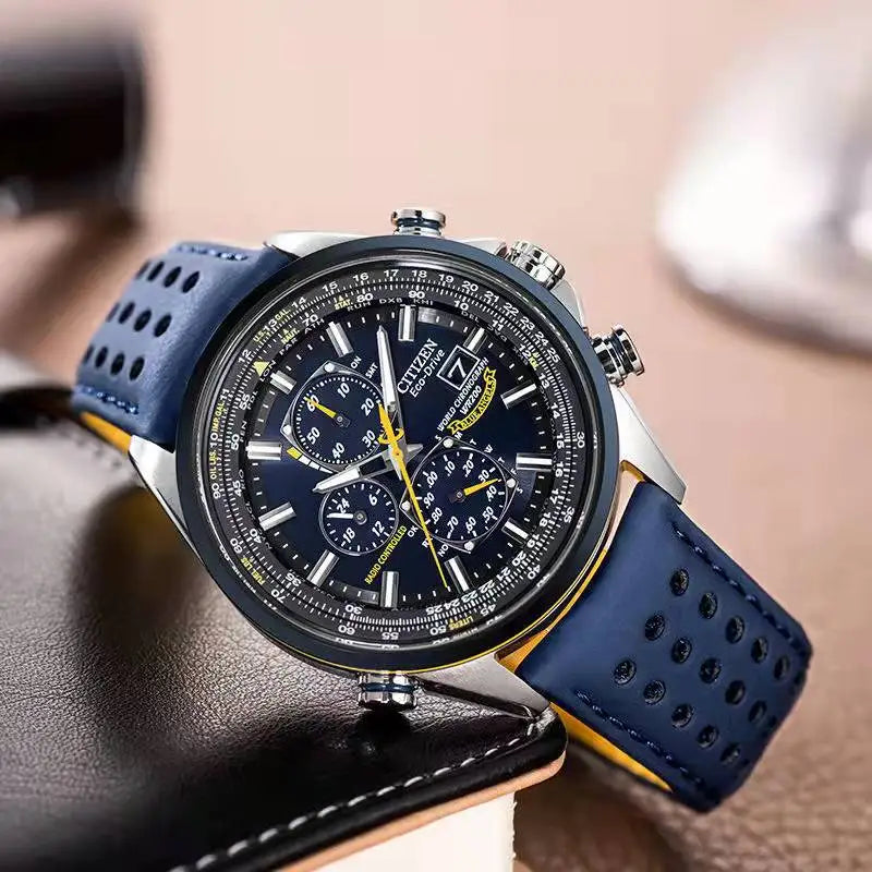 BowLift | Quartz Chronograph Men’s Watch – Waterproof Stainless Steel Wristwatch with Date & Luminous Hands