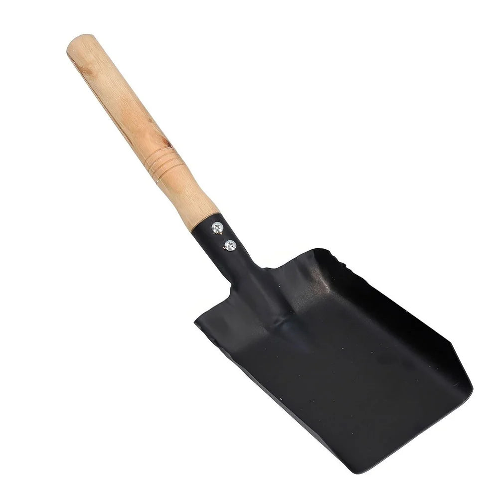 BowLift | HeatPro Fireplace Shovel | Durable Iron with Wooden Handle | For Oven & Grill