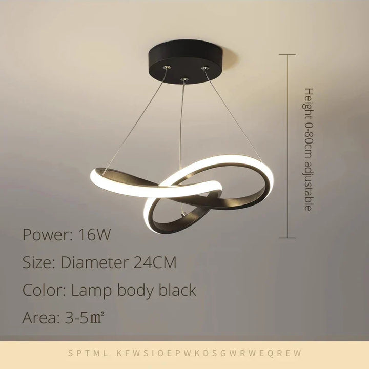 Modern LED Pendant Light Chandelier - Elegant Hanging Lamp for Versatile Spaces | Kalsten