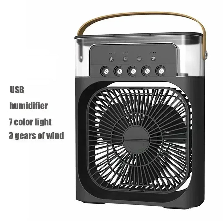 3 In 1 Fan AIr Conditioner Household Small Air Cooler LED Night Light Portable Humidifier Air Adjustment Fan Office Home Fan New | Kalsten