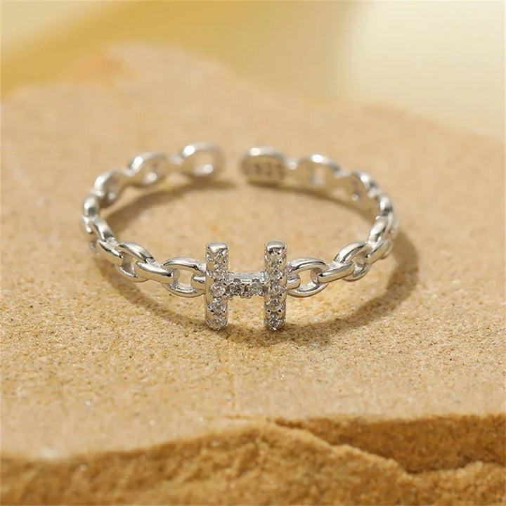 Kalsten | Dainty Diamond Letter Initial Ring