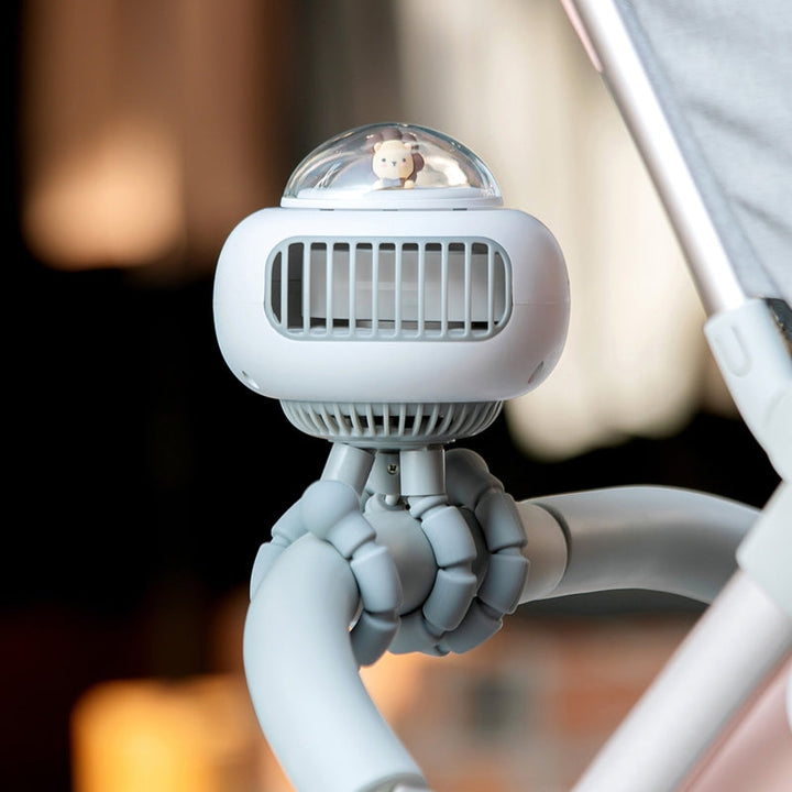 Portable Flexible Cute Baby Stroller Fan - Image 0