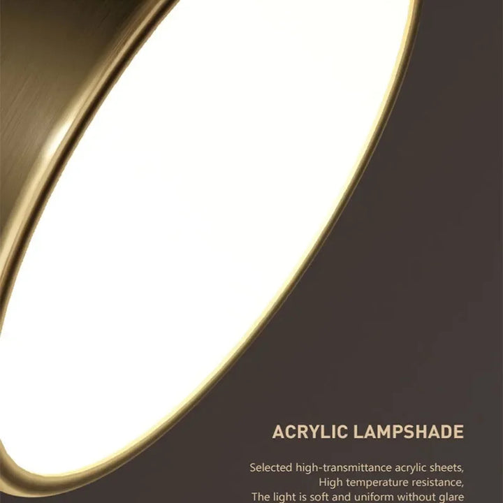 Modern LED Ceiling Light – Nordic Copper Design for Bedroom, Living Room, Dining Room, and Corridor | Kalsten
