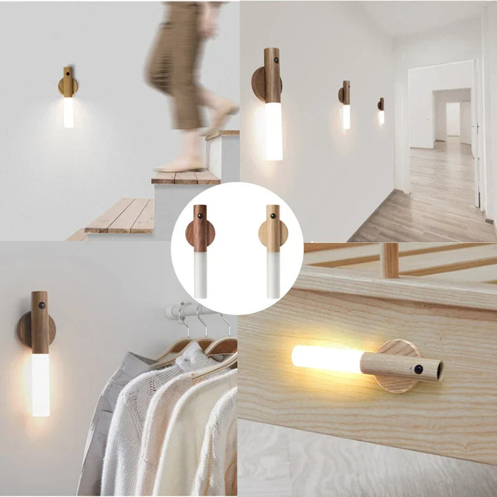Motion Sensor Wall Light – Rechargeable LED Magnetic Night Lamp for Hallway, Bedroom, Wardrobe, Stairwell, and Cabinet | Kalsten