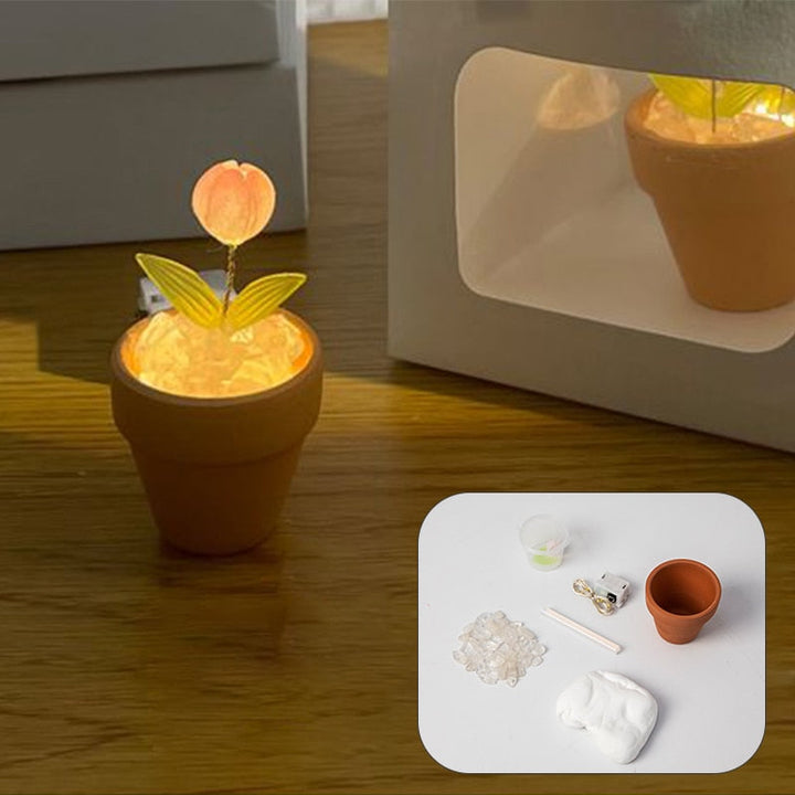 Creative DIY Rose Glow Night Lamp Decor | Kalsten
