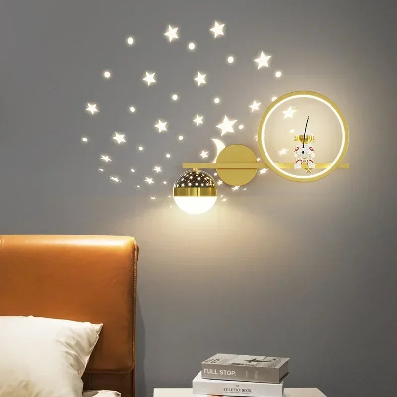 Astronaut Star Projector Wall Lamp for Children's Living Room | Kalsten