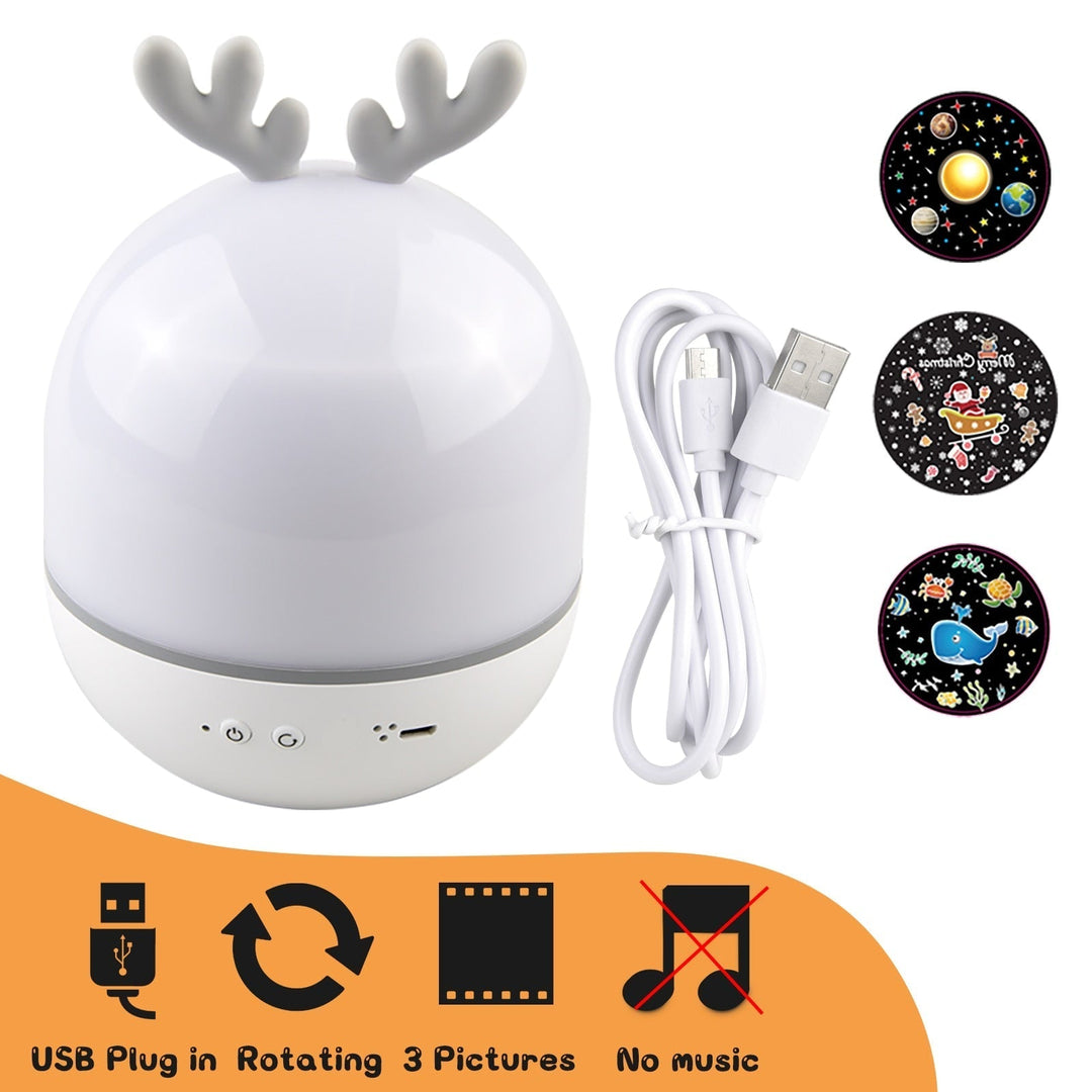 Rotating Deer Music Star Projector Night Lamp | Kalsten