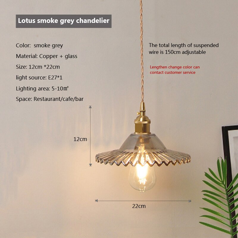 Nordic Brilliance Transparent Glass Pendant Lamp | Kalsten