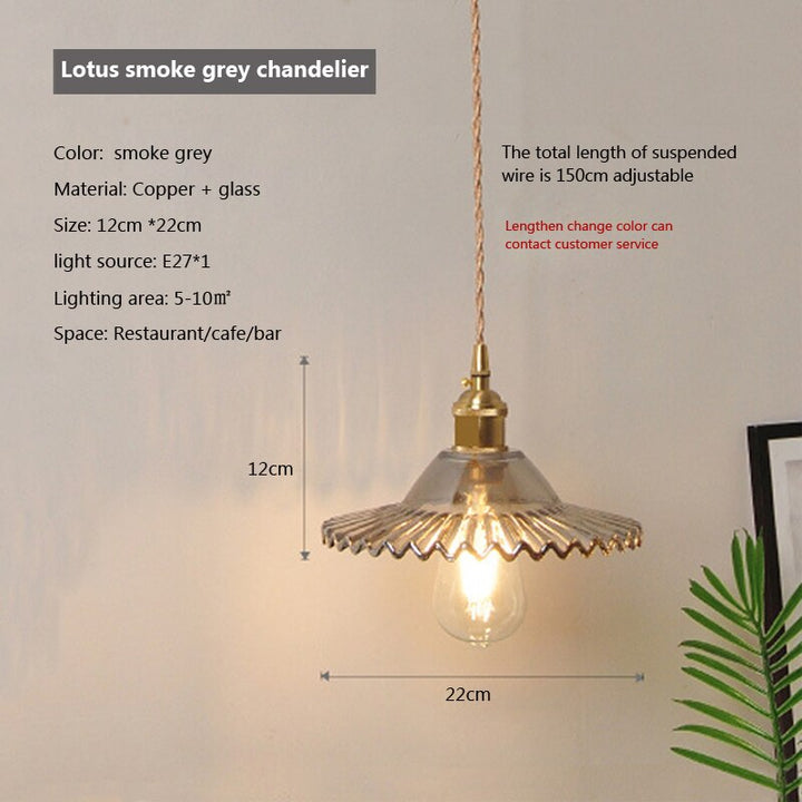 Nordic Brilliance Transparent Glass Pendant Lamp | Kalsten