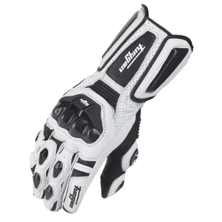 Kalsten | Motorcycle Gloves RidePro Carbon | Wind & Waterproof | Touchscreen Compatible | Genuine Leather Protectors | For Summer & Winter