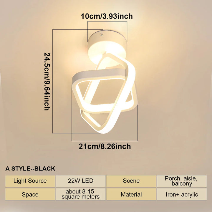 LED Strip Aisle Ceiling Lights - Modern Corridor Lamp Home Lighting for Bedroom Living Room Kitchen Household Decorations Fixtures | Kalsten