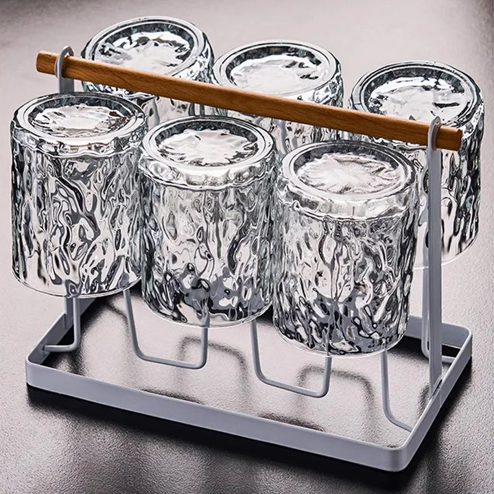 Glacio Glass Cup Holder - Glass Party Holder with Reindeer Design for Luxurious Whisky Experience Kalsten