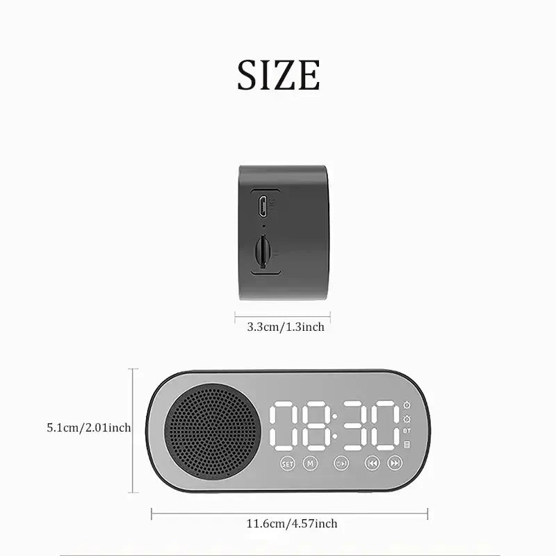 Kalsten | Digital Alarm Clock with Bluetooth Speaker & FM Radio