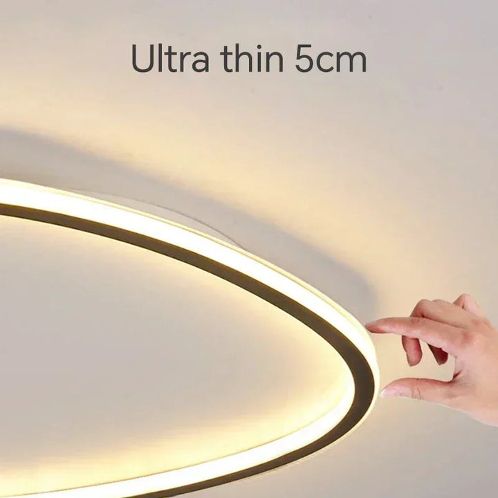 Modern LED Ceiling Lamp - Elegant Oval Design for Versatile Indoor Lighting | Kalsten