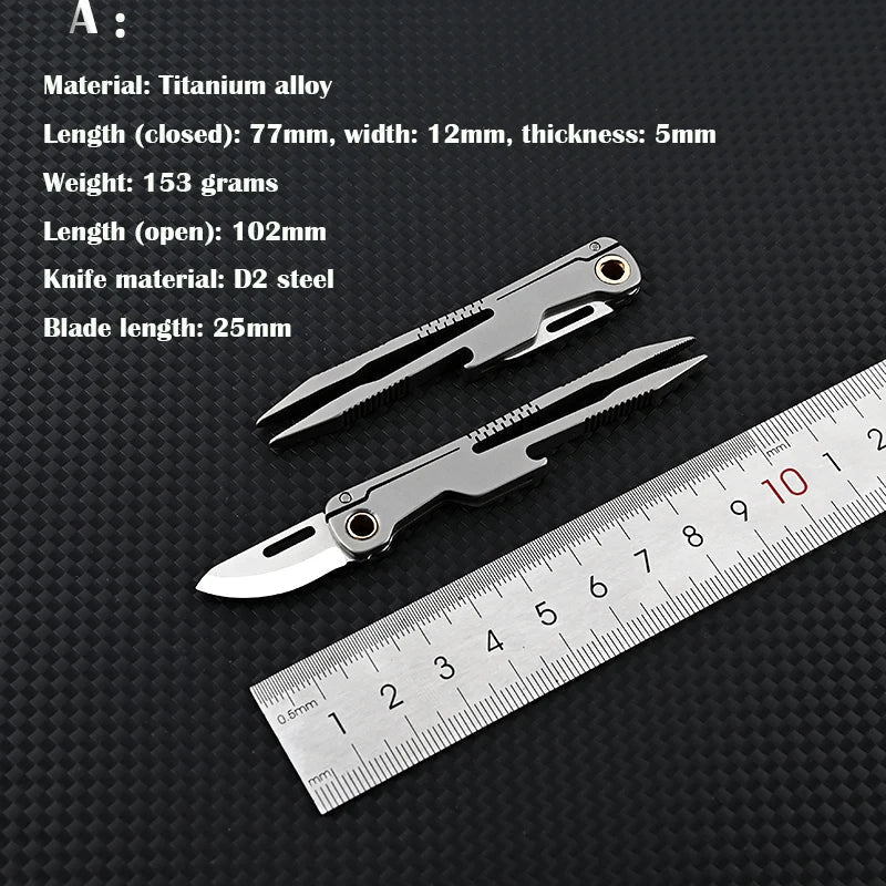All Day Titanium Tweezer Knife Multifunctional Tool | Kalsten